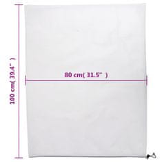 Vidaxl Prevleka za rastline iz flisa z vrvico 8 kosi 70 g/m² 0,8x1 m