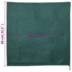 Vidaxl Prevleka za rastline iz flisa z zadrgo 4 kosi 70 g/m² 0,8x0,8 m