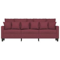 Vidaxl Trosed vinsko rdeč 180 cm blago