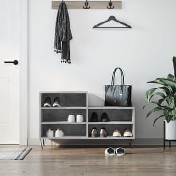 Vidaxl vidaXL Omarica za čevlje betonsko siva 102x36x60 cm