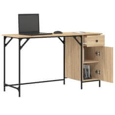 Vidaxl Računalniška miza sonoma hrast 131x48x75 cm inženirski les