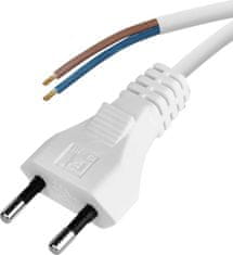 Emos S15275 priključni kabel, PVC, 2x0,75 mm, 5 m, bel