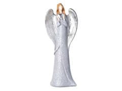Angel iz poliresina siv s srebrom 100x250mm