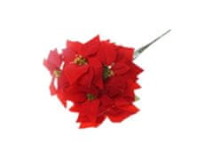 Umetno cvetje 540mm poinsettija šopek, rdeča