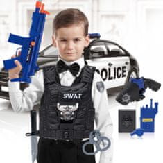 Aga4Kids Otroški policijski jopič z dodatki