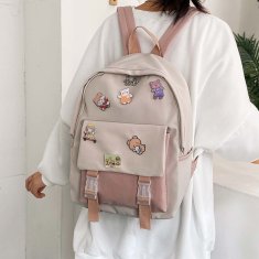 Dollcini elegantna šolska torba, nahrbtnik, elegantna torba za vsak dan, potovalna, študentska torba, črna mešanica