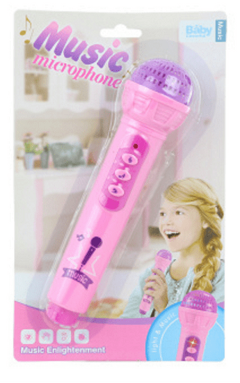 Mikrofon roza barve