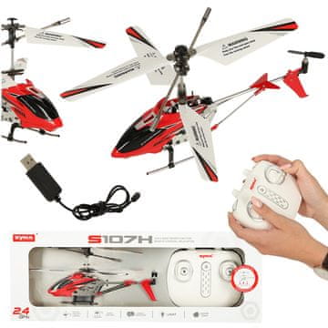 WOWO Rdeč Helikopter na daljinsko upravljanje RC 2,4 GHz RTF - SYMA S107H