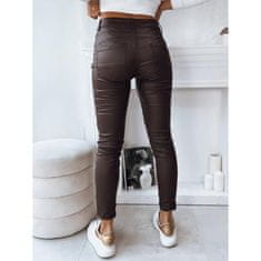 Dstreet Ženske hlače TORI temno rjave barve uy1781 L