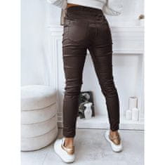Dstreet Ženske hlače LIZZY temno rjave barve uy1783 M