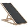 Vidaxl Rampa za pse siva 100x40 cm trden les jelke