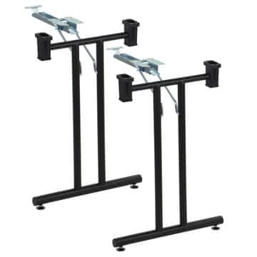 STEMA Okvir zložljive mize SC-921/48 - dve zložljivi nogi. Širina 48 cm. Črna.