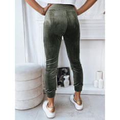 Dstreet Ženske hlače FRAGILE zelene barve uy1758 L-XL
