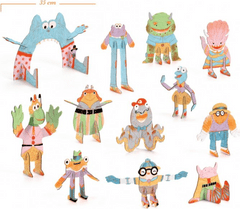 Djeco 3D set - Ekipne pošasti