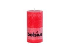 Bolsius rustikalni cilinder 68x130 rdeča sveča