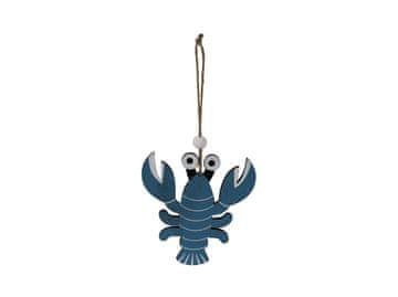 Obešalnik les 130x150mm rak, modra