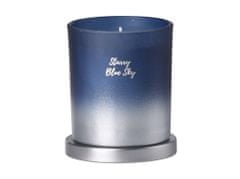 Emocio steklena dišeča sveča 80x90 mm s pločevinastim pokrovčkom, v darilni škatli Starry Blue Sky