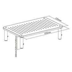 Gembird Nosilec stojala za monitor MS-TABLE-01, črn