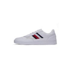 Tommy Hilfiger Čevlji bela 43 EU Court Cupsole Retro Lth Stripes