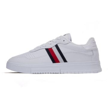 Tommy Hilfiger Čevlji bela Supercup Leather Stripes