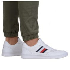 Tommy Hilfiger Čevlji bela 46 EU Court Cupsole Retro Lth Stripes