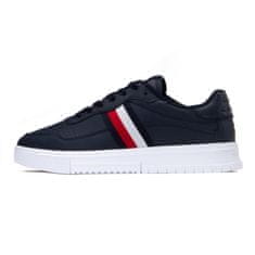 Tommy Hilfiger Čevlji mornarsko modra 43 EU Supercup Leather Stripes