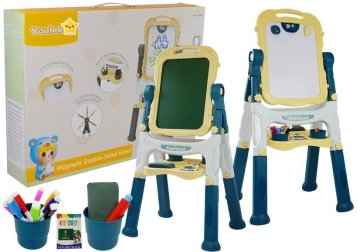 Lean-toys Dvostranska magnetna tabla, modra
