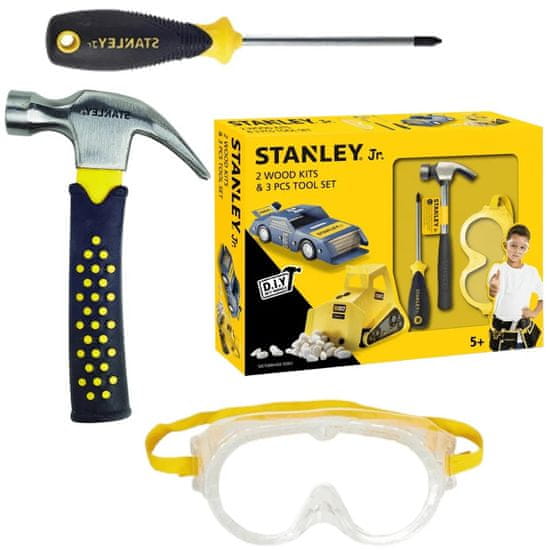 Stanley SET OTROŠKI AVTO IN BAGER + 3 KOM ORODJA U004-K02-T03-SY