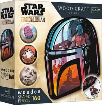 Trefl Wood Craft Origin sestavljanka The Mandalorian 160 kosov