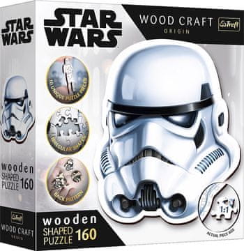 Trefl Wood Craft Origin puzzle Star Wars: Stormtrooper helmet 160 kosov