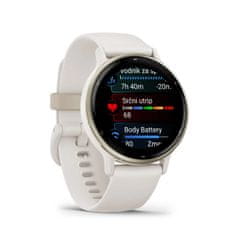 Garmin Vivoactive 5 pametna ura, bež/zlata