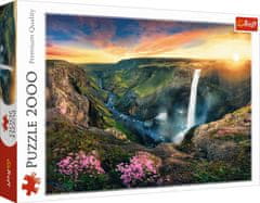 Trefl Puzzle Háifoss Slap, Islandija 2000 kosov