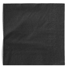 Seti serviete, 33 x 33 cm, 2-slojne, črne, 50 kosov