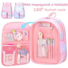 Dollcini elegantna šolska torba, nahrbtnik, elegantna torba za vsak dan, potovalna, študentska torba, vijolična/modra