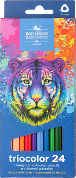 Koh-i-Noor Triocolor trikotne barvice 12 kosov Tiger