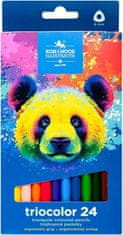 Koh-i-Noor Triocolor trikotne barvice 24 kosov Medvedek