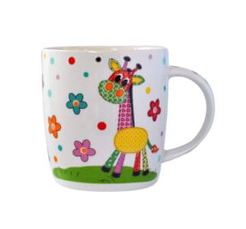 Toro Vrč 350 ml, dekor konj, žirafa, slon, 9x9cm