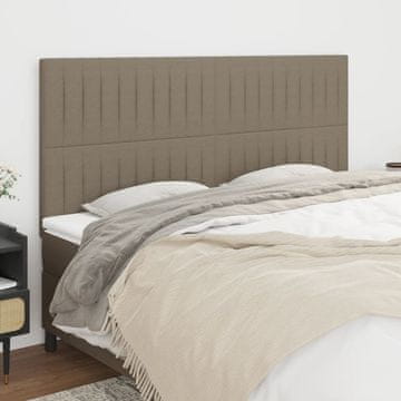 Vidaxl vidaXL Vzglavja za posteljo, 4 kosi, taupe, 80x5x78/88 cm, blago