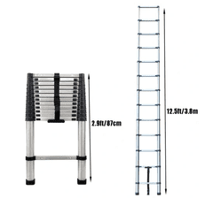 MXM Teleskopska jeklena lestev MxM 3,8 m