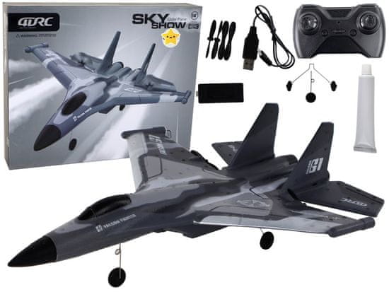 Lean-toys Letalo 4D-G1, sivo