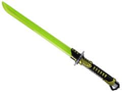 Lean-toys Svetleč samurajski meč za otroke, zelen