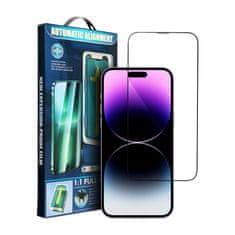 OEM 5D Full Glue Tempered Glass - za iPhone X črn + aplikator