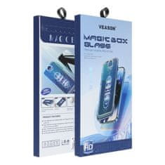 Veason Tvrdo steklo 6D Pro Veason Easy-Install Glass + aplikator - za iPhone 13 Pro / 14 črno