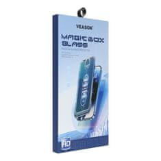 Veason Tvrdo steklo 6D Pro Veason Easy-Install Glass + aplikator - za iPhone 13 Pro / 14 črno