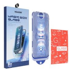 Veason Tvrdo steklo 6D Pro Veason Easy-Install Glass + aplikator - za iPhone 13 Pro / 14 črno