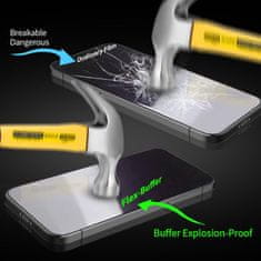 BESTSUIT Hibridno steklo Bestsuit Flex-Buffer 5D z antibakterijskim premazom Biomaster za iPhone Xs Max/11 Pro max črno