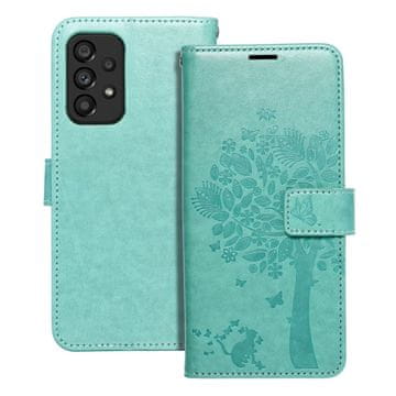 OEM Torba MEZZO Book za SAMSUNG A53 5G, lesena, zelena