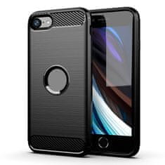 OEM CARBON etui za IPHONE SE 2020 črn