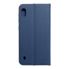 OEM LUNA Book Carbon torbica za SAMSUNG A10 modra