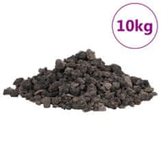 shumee Vulkanski kamen 10 kg črn 1-2 cm